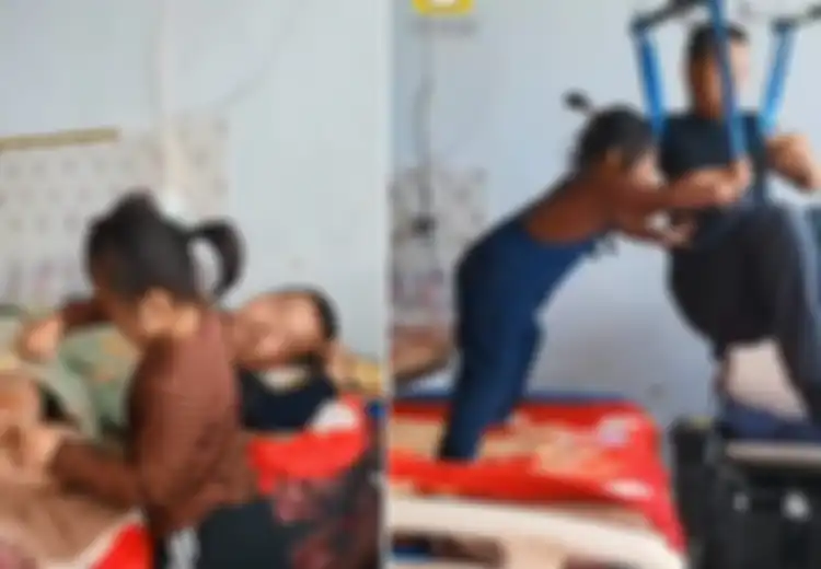 Gadis 6 Tahun ini Seorang Diri Rawat Ayahnya yang Lumpuh, Setelah Sang Ibu Mengabaikan Mereka