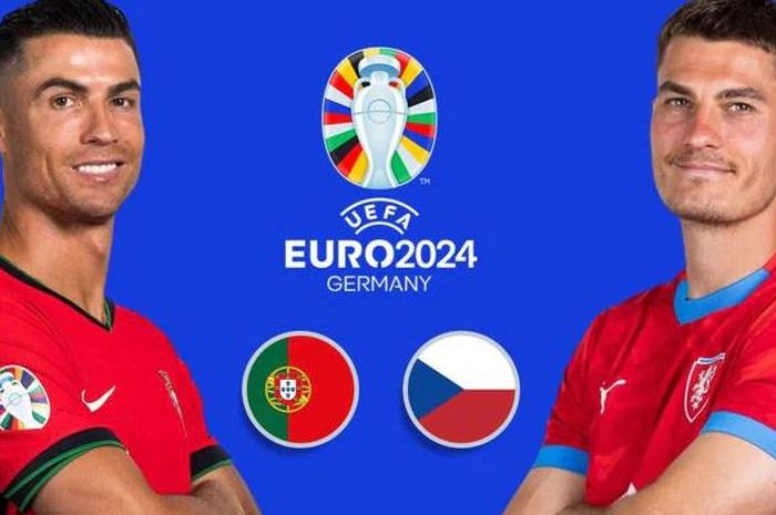 Timnas Portugal berhadapan dengan Timnas Republik Ceska di laga pertama Grup F Euro 2024.