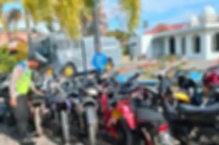 Sebanyak 56 motor balap liar dan knalpot brong berhasil diamankan Satlantas Polres Pidie, Minggu (26/3/2023)