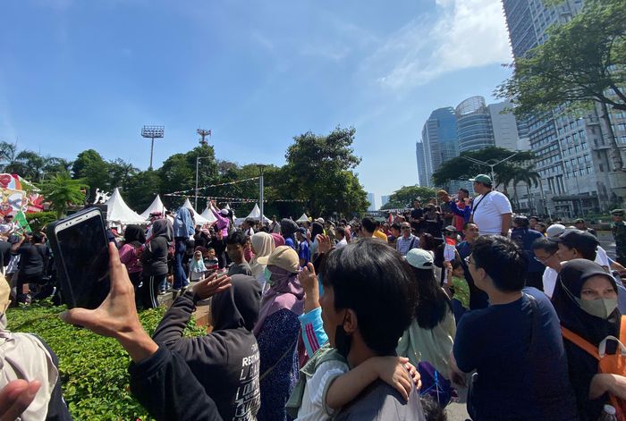 Panggung Pesta Rakyat FX di FX Sudirman, Jakarta Pusat, Minggu (20/10/2024).