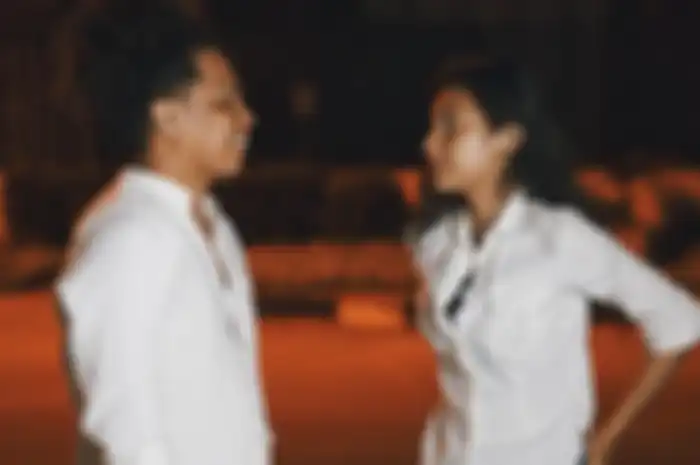 Arie Kriting dan sang kekasih Indah Permatasari