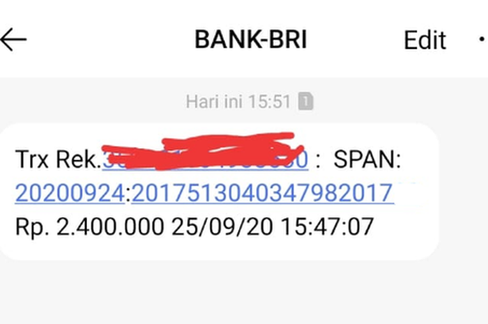 Ilustrasi SMS dapat bantuan Rp 2,4 juta. Cara Cairkan Bantuan Pemerintah Rp 2,4 Juta, Bawa Dokumen Ini Bro