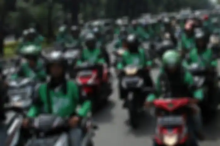 Ilustrasi driver ojek online