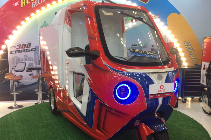 Motor listrik roda tiga terbaru Gelis