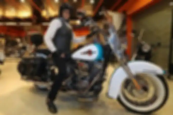 Salah satu wanita pengendara Harley-Davidson