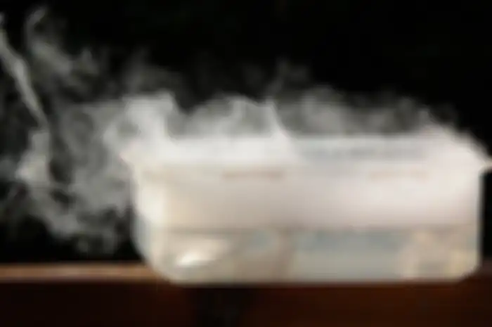 Dry ice yang menyublim