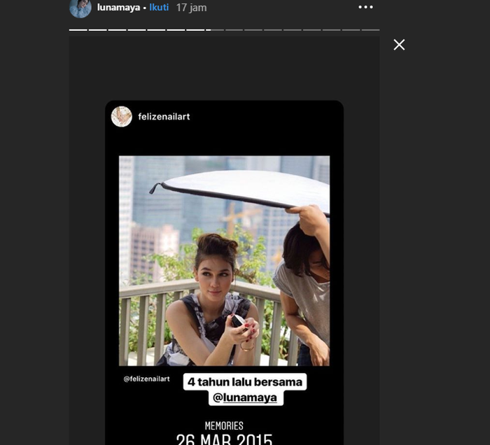 Potret Luna Maya empat tahun lalu