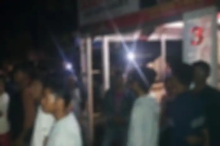 Suasana usai kerusuhan di Jeneponto karena knalpot motor