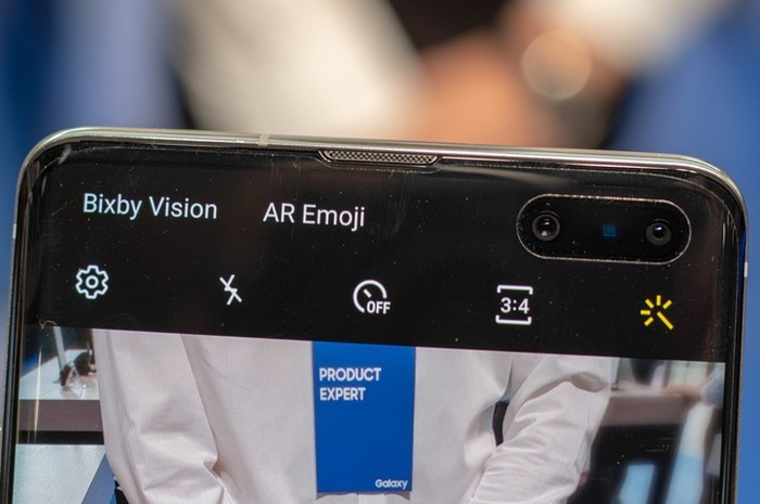 Lokasi sensor ToF pada Galaxy S10 5G