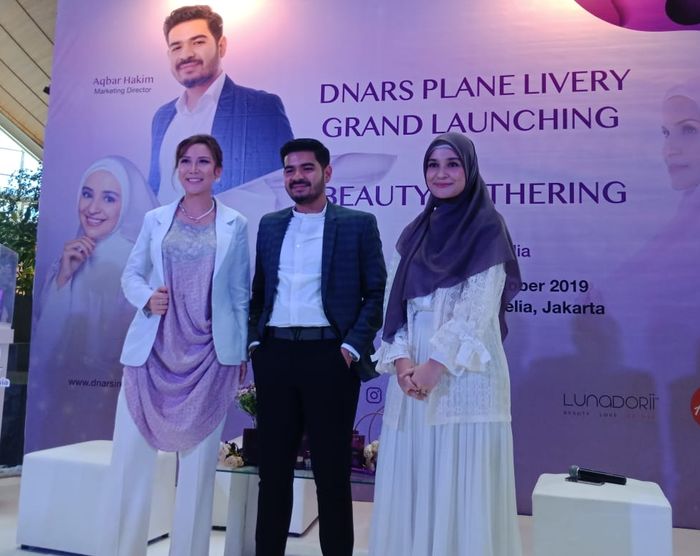 Shireen Sungkar saat acara launching Dnars Indonesia