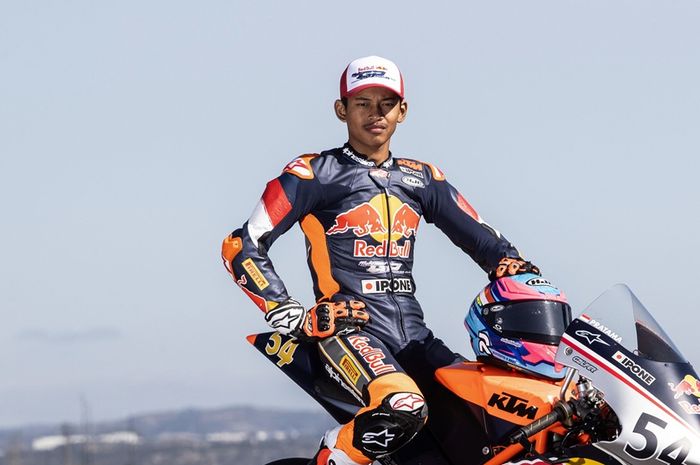 Veda Ega Pratama bicara soal kemenangannya di Red Bull Rookies Cup 2025