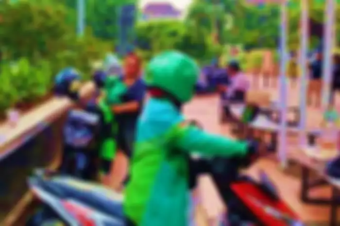 Ilustrasi driver ojol.