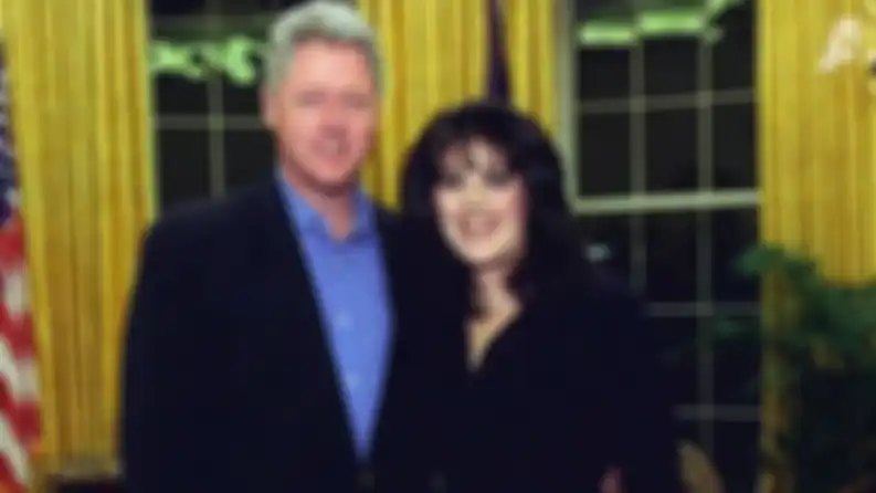 Bill Clinton dan selingkuhannya, Monica Lewinsky.