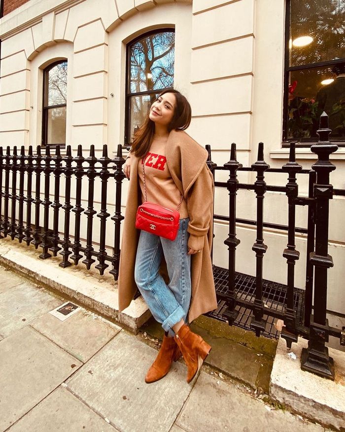 Nagita Slavina tampil modis kenakan berbagai fashion item branded saat liburan ke luar negeri