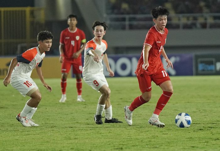 Timnas U-16 Indonesia Vs Filipina di Stadion Manahan, Solo, Senin (24/6/2024).