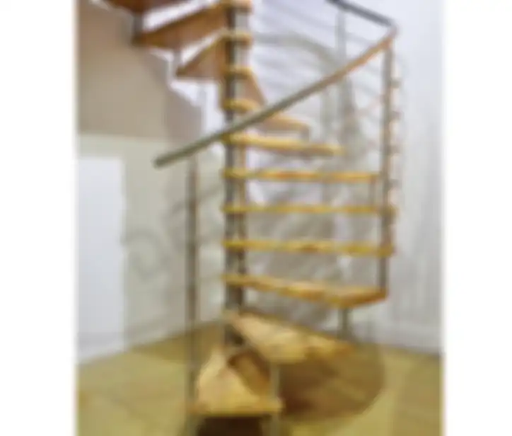 Ilustrasi tangga spiral.