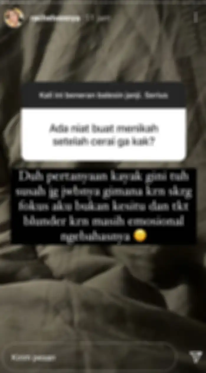 Jawaban Rachel Vennya soal niatan untuk menikah kembali setelah bercerai.