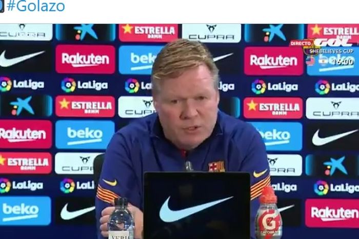 Ronald Koeman memberikan tanggapan soal masa depannya ditengaj performa melempem Barcelona musim ini.