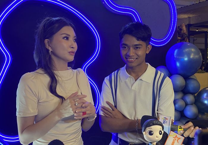 Sarwendah dan Betrand Peto di kawasan Sarinah, Jakarta Pusat pada Jumat (14/3/2025).