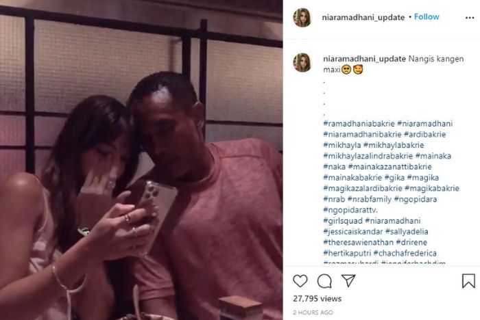 Momen Nia Ramadhani menangis rindukan anjing kesayangan.