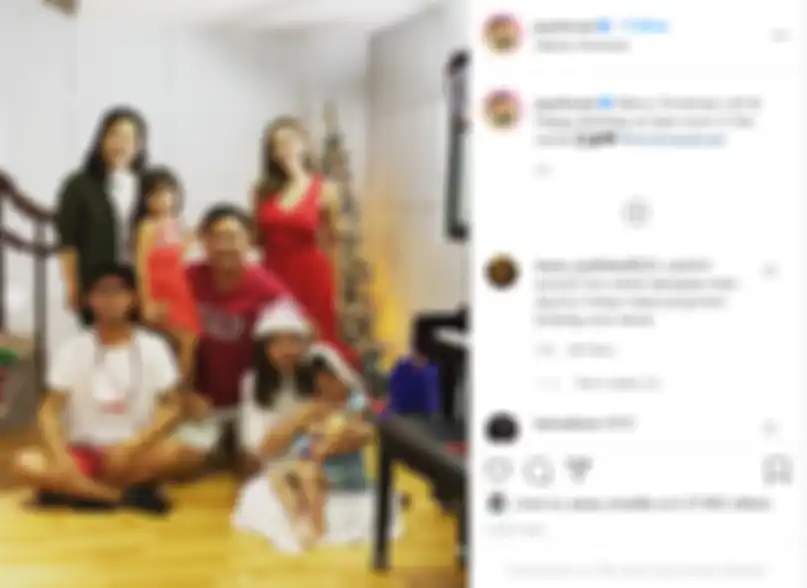 Gisella Anastasia saat rayakan Natal bersama Wijin dan keluarga.