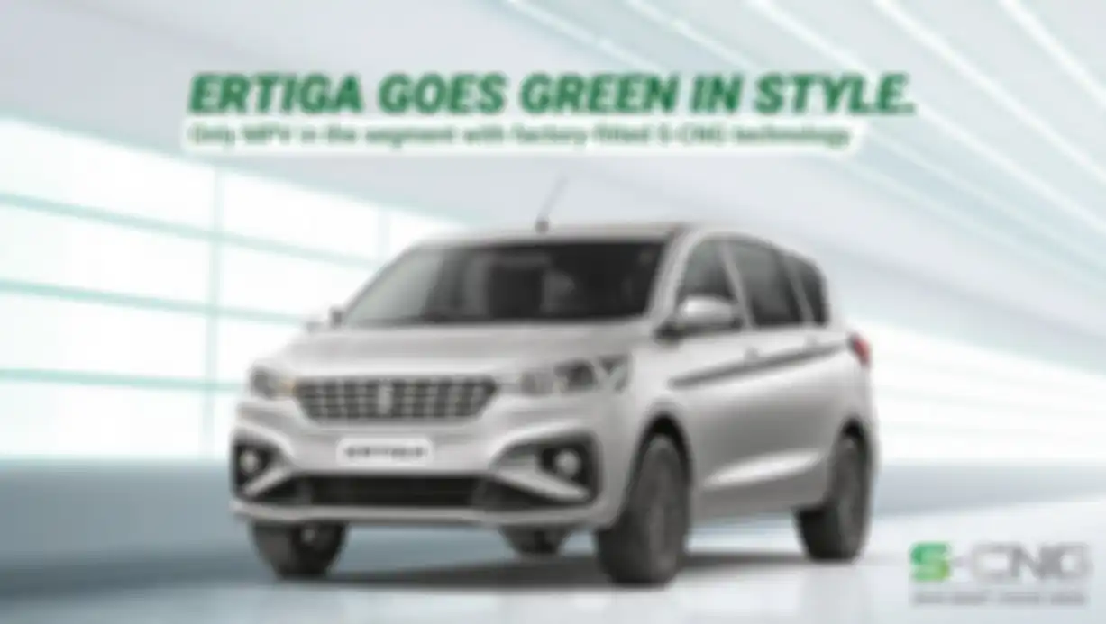 Suzuki Ertiga berbahan bakar CNG.